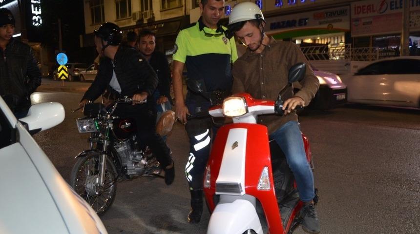 Ereğli’de polisten motosiklet uygulaması