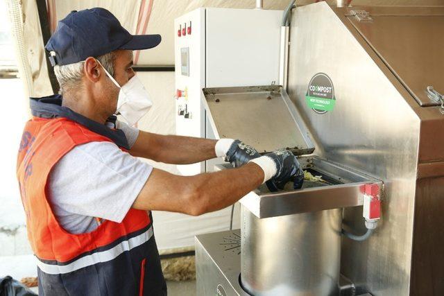 Başakşehir’de yemek artıkları gübreye dönüşüyor