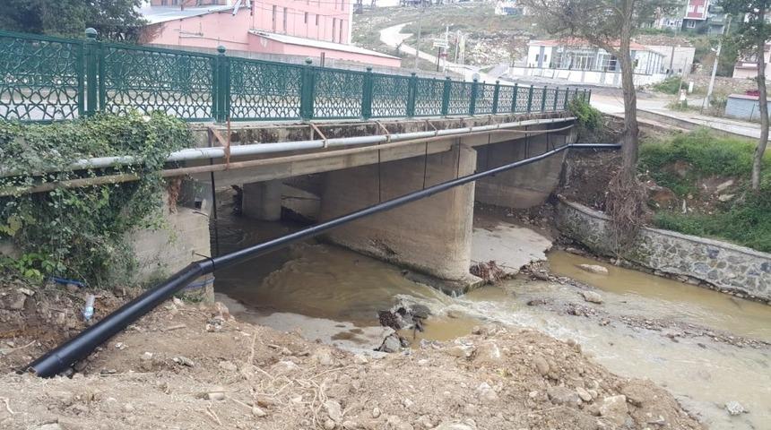 Selden zarar g&ouml;ren i&ccedil;me suyu hattı yenilendi