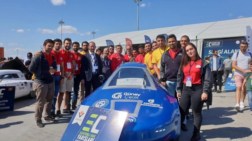 Adana elektromobil ile TEKNOFEST&rsquo;e damga vurdu