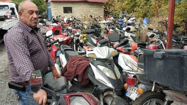 Yediemin otoparkları motosiklet mezarlığına döndü