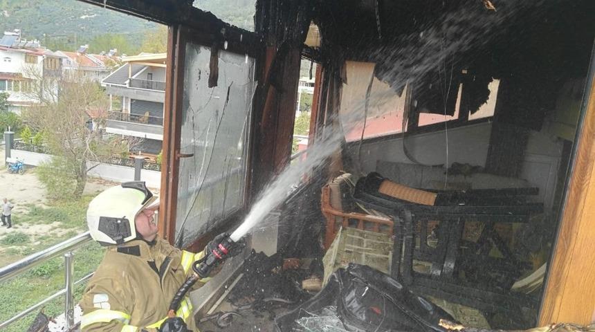 Ocaklar&rsquo;da &ccedil;atı yangını korkuttu