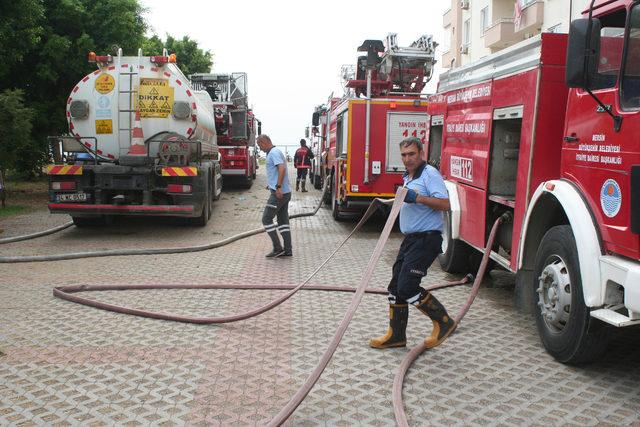 Sitede kortutan yangın