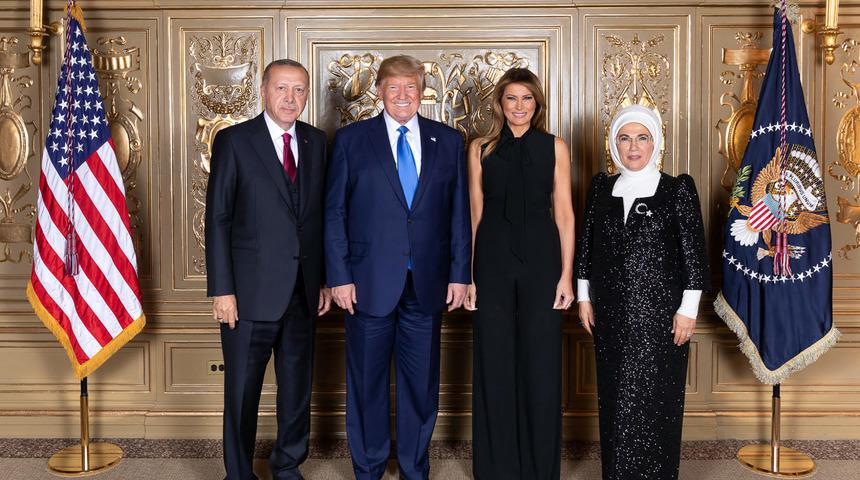Cumhurbaşkanı Erdoğan ve Trump yemekte buluştu