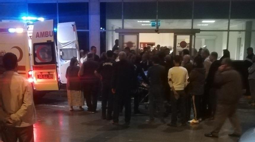 Bafra&rsquo;da 1 kişi silahla yaralandı