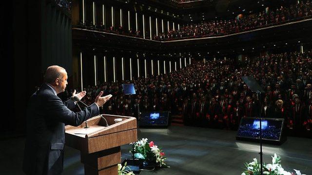 Cumhurbaşkanı Recep Tayyip Erdoğan, Adli Yargı Hakim ve Cumhuriyet Savcıları ile İdari Yargı Hakimleri kura töreninde konuştu