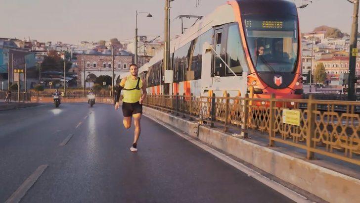 Milli atlet Batuhan Buğra Eruygun, tramvayla yarıştı: 'Tramvayı bilmem ama ben sınırlarımı zorladım!' G2