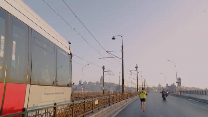 Milli atlet Batuhan Buğra Eruygun, tramvayla yarıştı: 'Tramvayı bilmem ama ben sınırlarımı zorladım!' G3