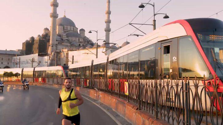 Milli atlet Batuhan Buğra Eruygun, tramvayla yarıştı: 'Tramvayı bilmem ama ben sınırlarımı zorladım!' G1