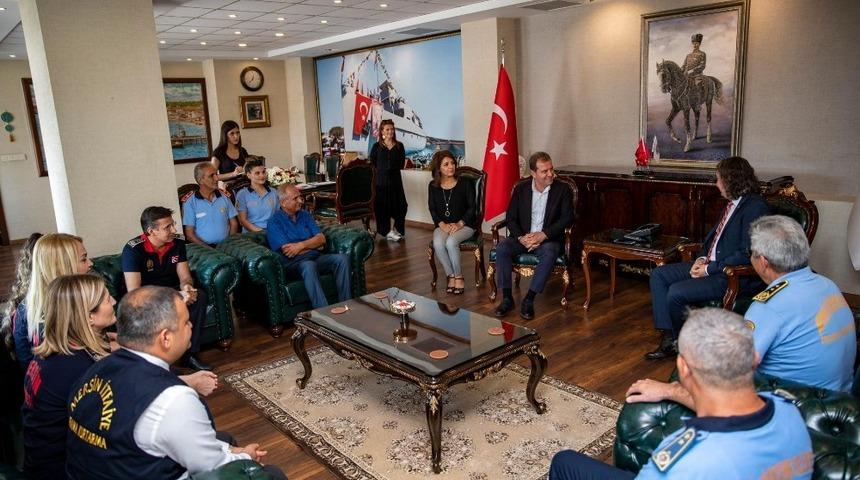 Başkan Se&ccedil;er, itfaiye personelini ağırladı