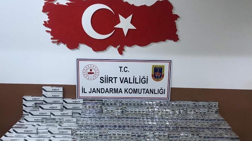Siirt&rsquo;te 2 bin 500 paket ka&ccedil;ak sigara ele ge&ccedil;irildi