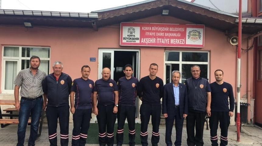 Başkan Akkaya’dan itfayecilere ziyaret
