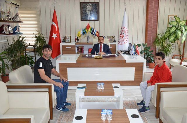 İl Müdürü Yıldız, Türkiye şampiyonunu ağırladı