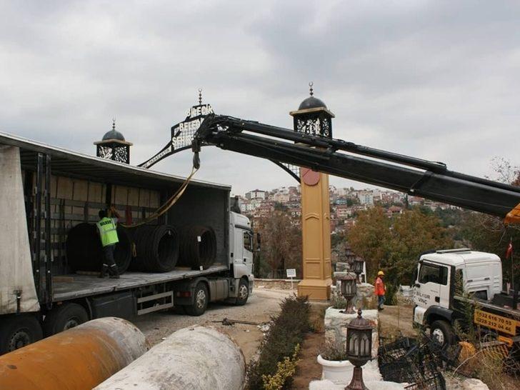 Heyelan bölgesine fora kazık çakılmaya başladı G3