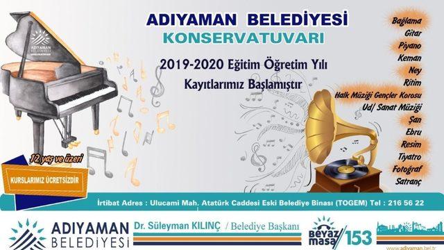 Belediye konservatuarında kayıtlar başladı