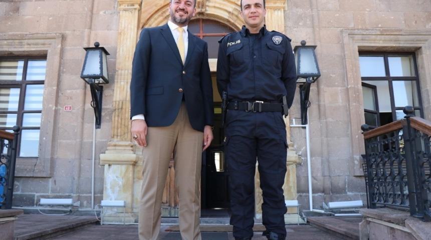 Ürgüp İlçe Emniyet Müdürü Erhan, Belediye Başkanı Aktürk’ü ziyaret etti