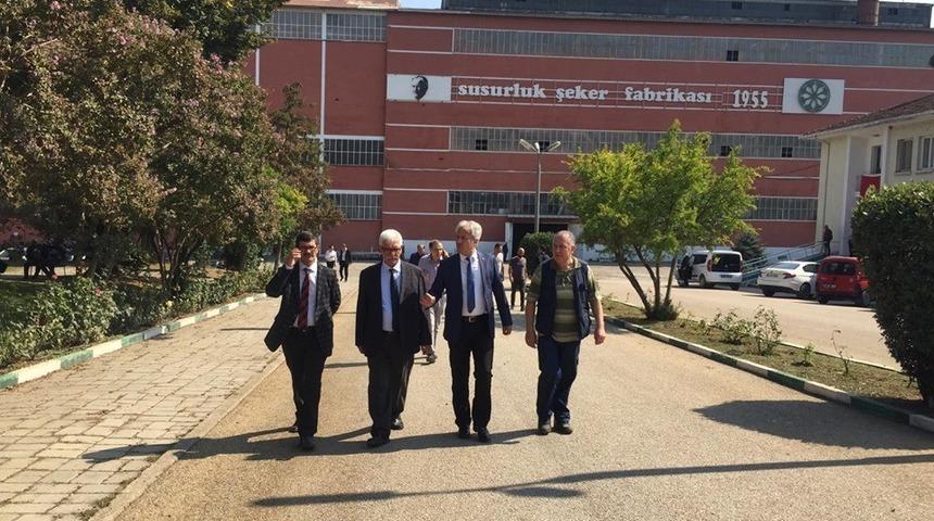 Başkan G&uuml;ney&rsquo;den, Şeker fabrikasına hayırlı olsun ziyareti