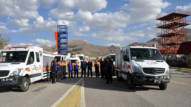 Erzurum AFAD, İstanbul depremi için 30 personelle hazır