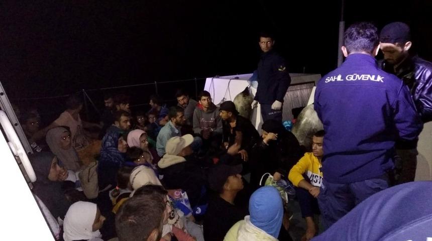 Didim&rsquo;de 46 g&ouml;&ccedil;men yakalandı