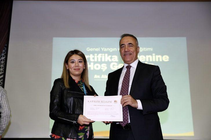 Sultangazi’de engelli personele yangın eğitimi sertifikası G4