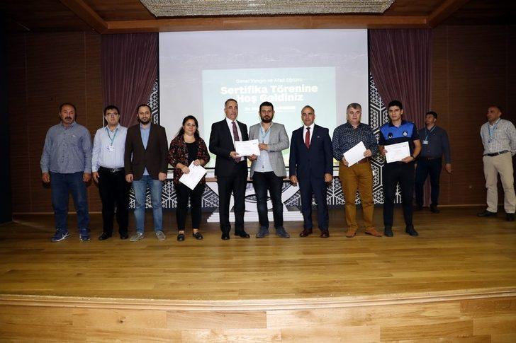 Sultangazi’de engelli personele yangın eğitimi sertifikası G5