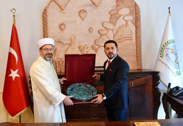 Diyanet İşleri Başkanı Prof. Dr. Ali Erbaş, Nevşehir Belediyesi’ni ziyaret etti