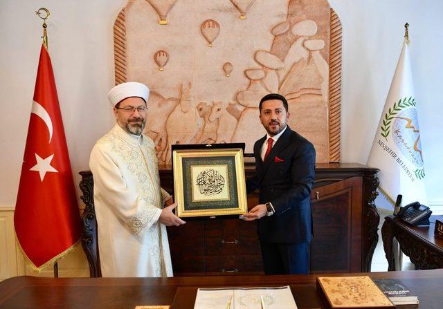 Diyanet İşleri Başkanı Prof. Dr. Ali Erbaş, Nevşehir Belediyesi’ni ziyaret etti