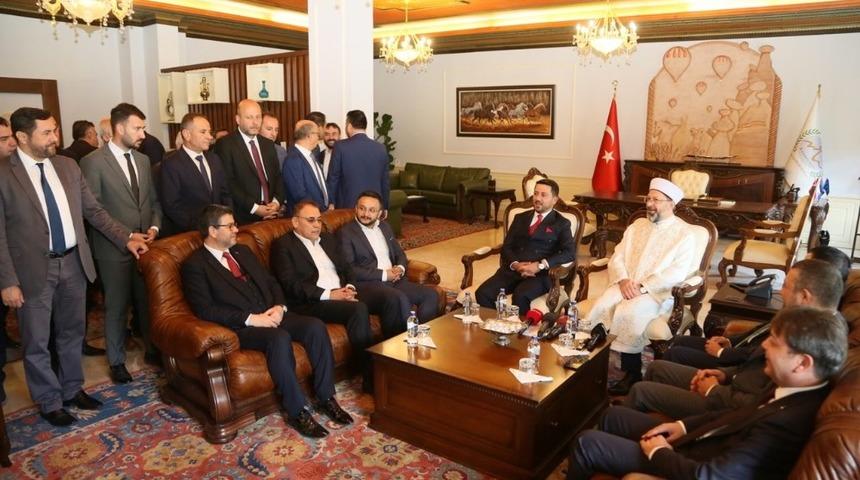 Diyanet İşleri Başkanı Prof. Dr. Ali Erbaş, Nevşehir Belediyesi’ni ziyaret etti