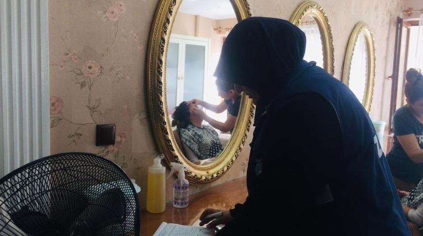 Kadın zabıtalarla kadın kuaf&ouml;rlere denetim