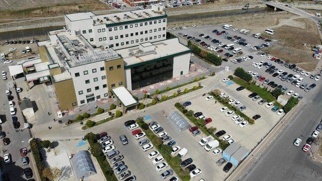 Silivri Devlet Hastanesi havadan görüntülendi