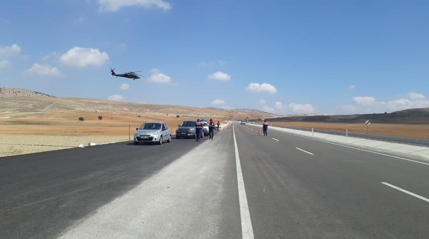 Korkuteli&rsquo;nden Kumluca&rsquo;ya helikopter destekli trafik uygulaması