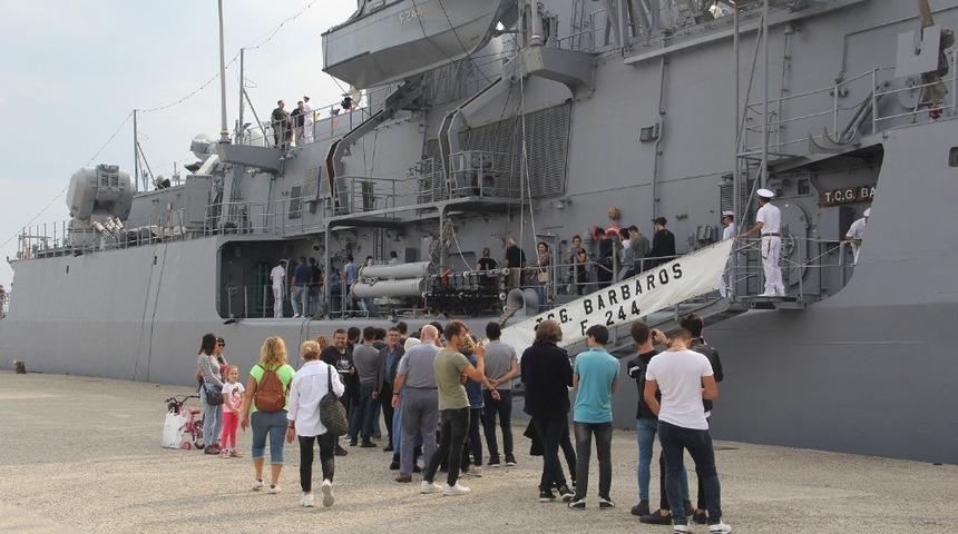 TCG Barbaros F 244 gemisi Sinop Limanı’nda