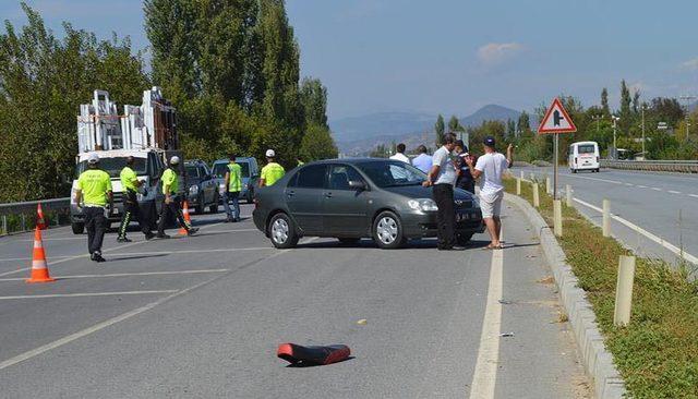 TIR'ın çarptığı motosikletin sürücüsü öldü