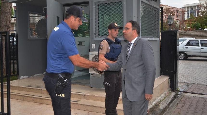 Kaymakamdan ilçe emniyet müdürlüğüne ziyaret