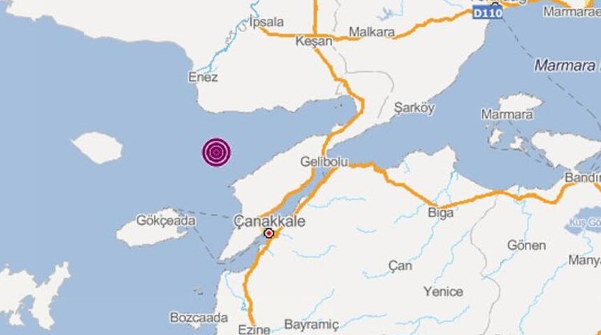 Son dakika: Bir deprem de Ege Denizi'nde!