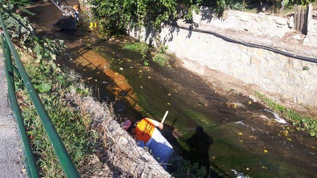 Dalakdere ekiplerce temizlendi