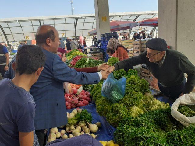 Başkan Bozkurt’tan Kapalı Pazar Yeri esnaflarına ziyaret