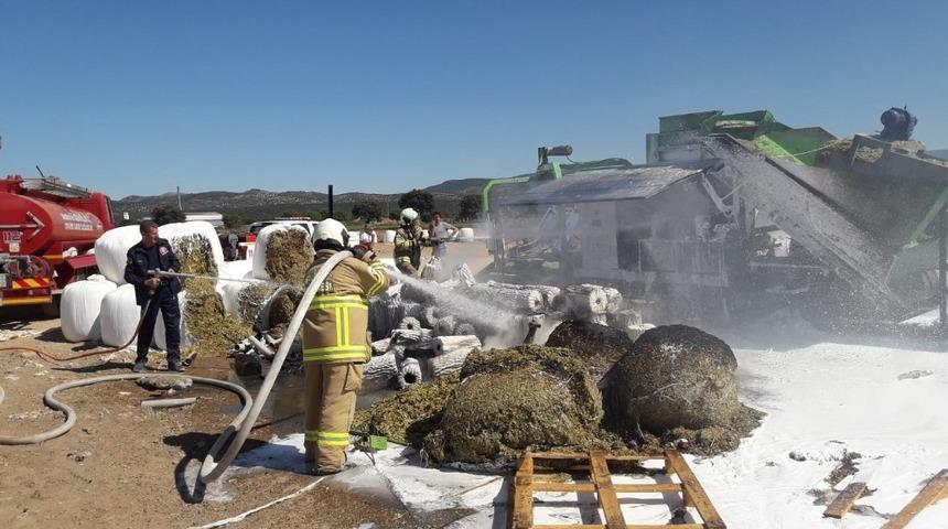 Depoda &ccedil;ıkan yangın korkuttu