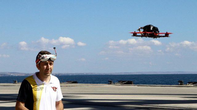 Tekirdağ'da 'drone' şov