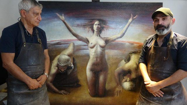 Efeler'de ressamlar ile belediyenin 'nü resim' krizi