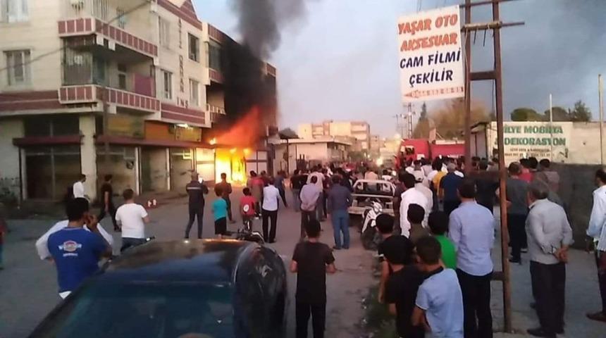 İş yerinde &ccedil;ıkan yangın s&ouml;nd&uuml;r&uuml;ld&uuml;