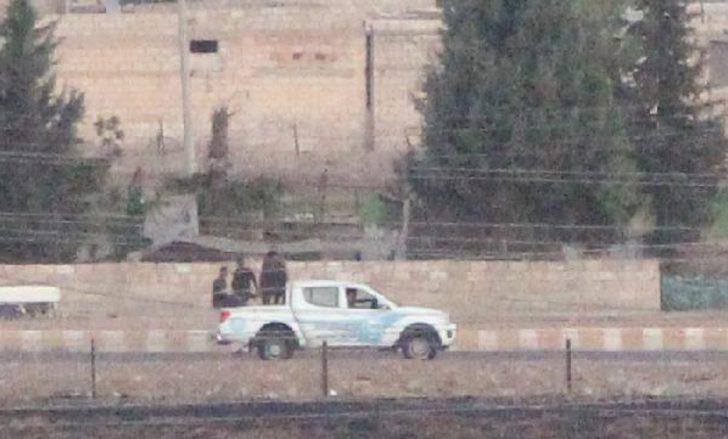 Sınır hattında YPG'li teröristlerin hareketliği böyle görüntülendi G3