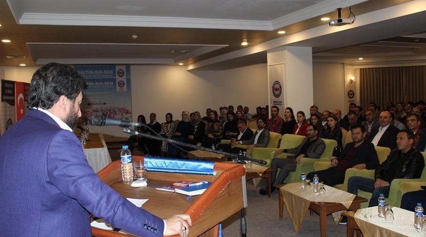 Erzurum Eğitim-Bir-Sen iş yeri temsilcileriyle bir araya geldi