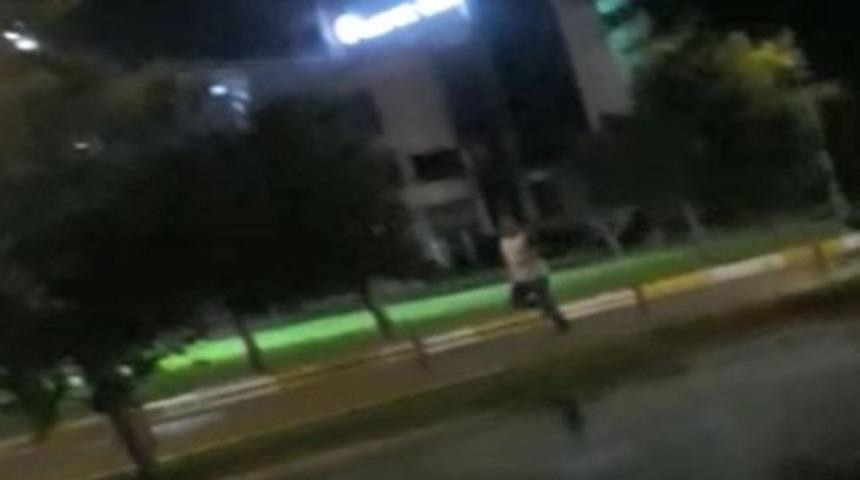 Baldızının boğazını kesen şüphelinin kaçışı kameralara yansıdı