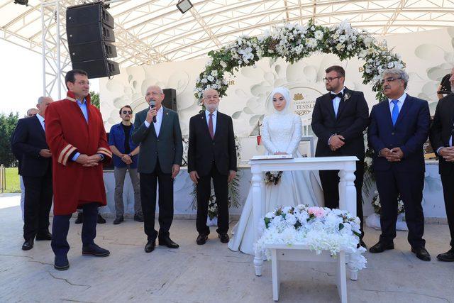 CHP Genel Başkanı Kılıçdaroğlu nikah şahidi oldu