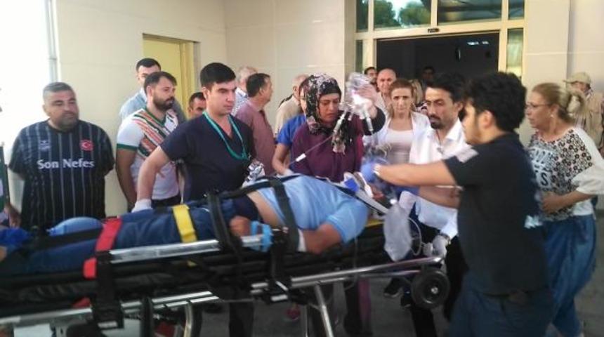 Tribünden düşen taraftar ağır yaralandı