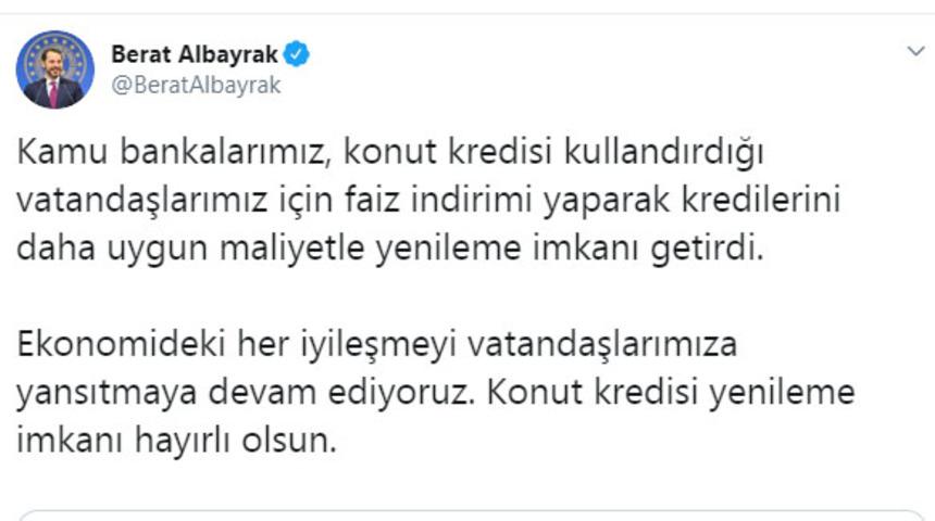 Bakan Albayrak: Ekonomideki her iyileşmeyi vatandaşlarımıza yansıtıyoruz