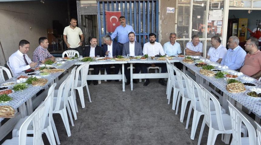 Dağlı ve Kocaispir hal esnafının sorunlarını dinledi