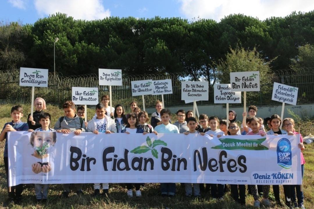 &Ccedil;ocuk Meclisi&rsquo;nden &ldquo;Bir Fidan Bin Nefes&rdquo; kampanyası