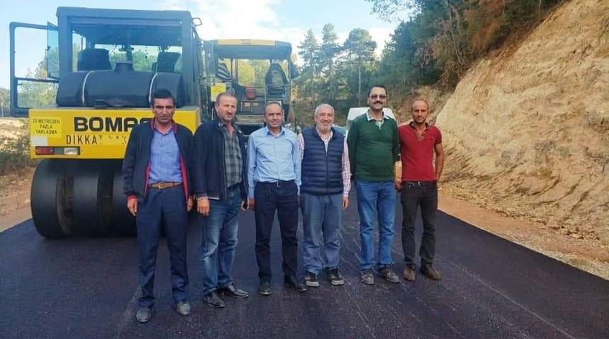 Hisarcık&rsquo;ta k&ouml;y yollarına BSK asfalt